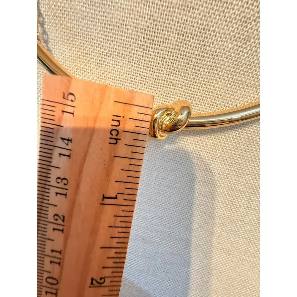 The Limited Gold Tone Knot Bar Necklace 17”+2”